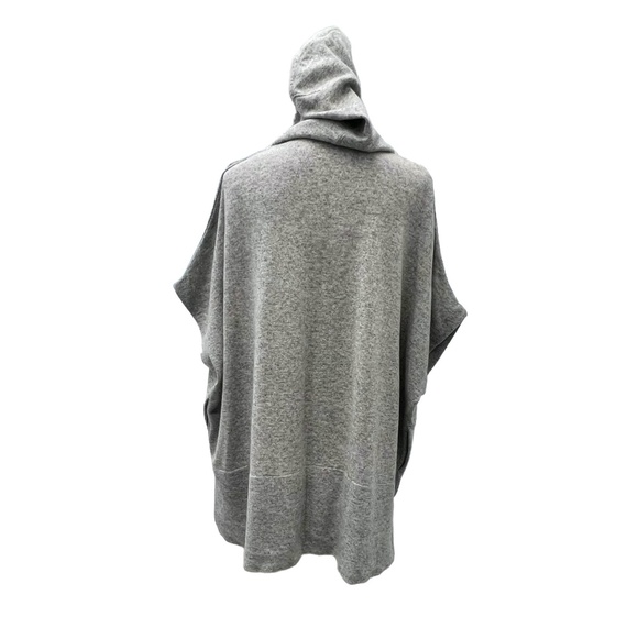 DIANE VON FURSTENBERG GRAY HOODED HIGH LOW KAIYO CARDIGAN SWEATER - Picture 6 of 16